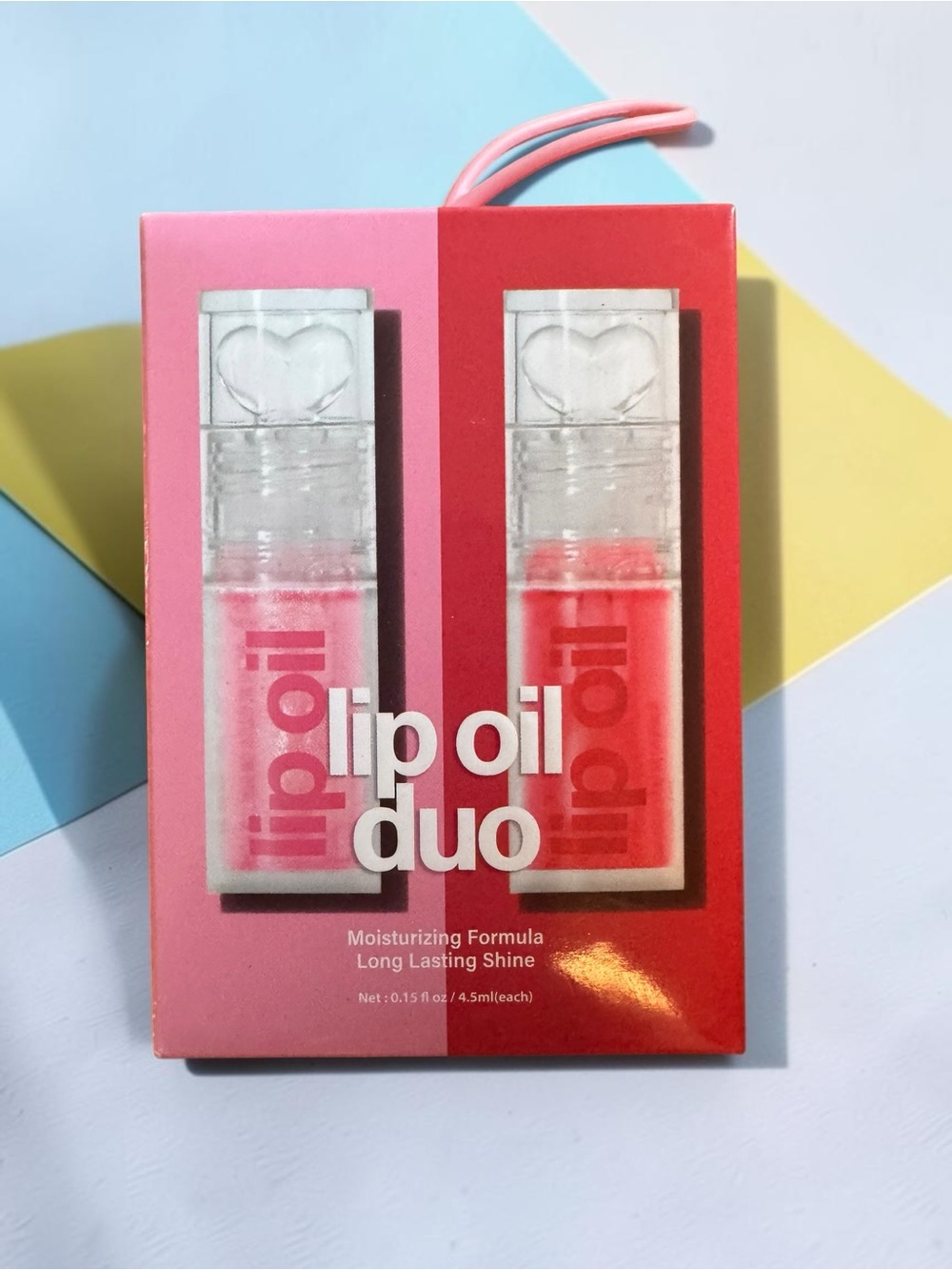 Lip Oil Duo - Hydrating Pink & Red Lip Oils NEW
